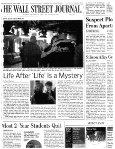 Life After Life is a Mystery, The Wall Street Journal, November 21, 2011