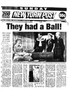 They Had a Ball, New York Post