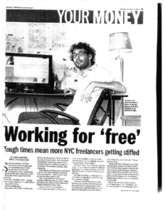 Working for Free, New York Daily News, October 17, 2011